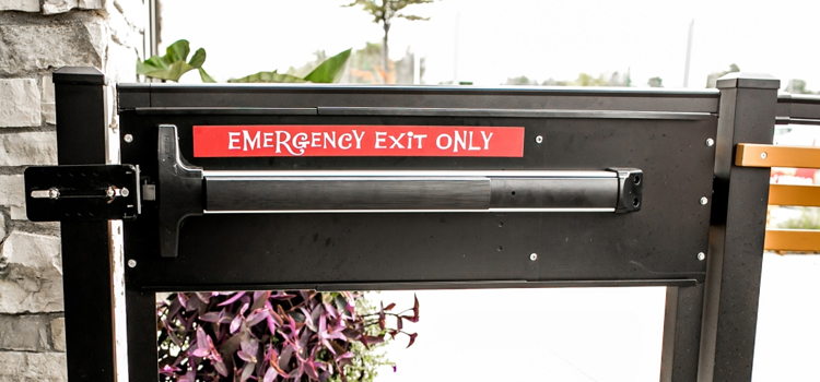 emergency push bar installation in Santa Paula