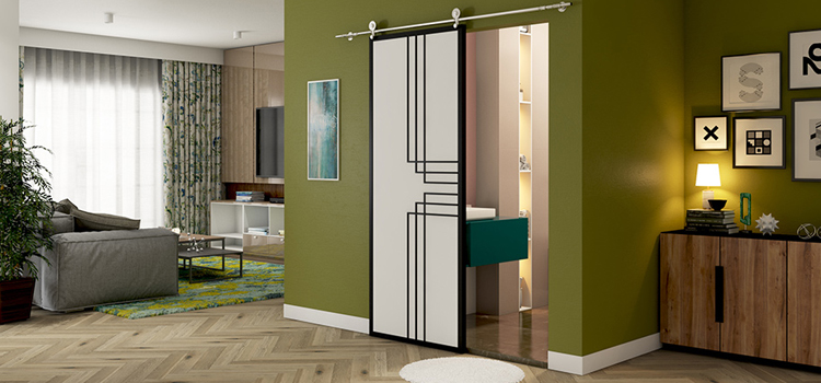 sliding bathroom door installation in Santa Paula